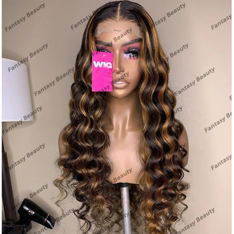 Парики из натуральных человеческих волос с глубокой волной 13x 6 на сетке спереди