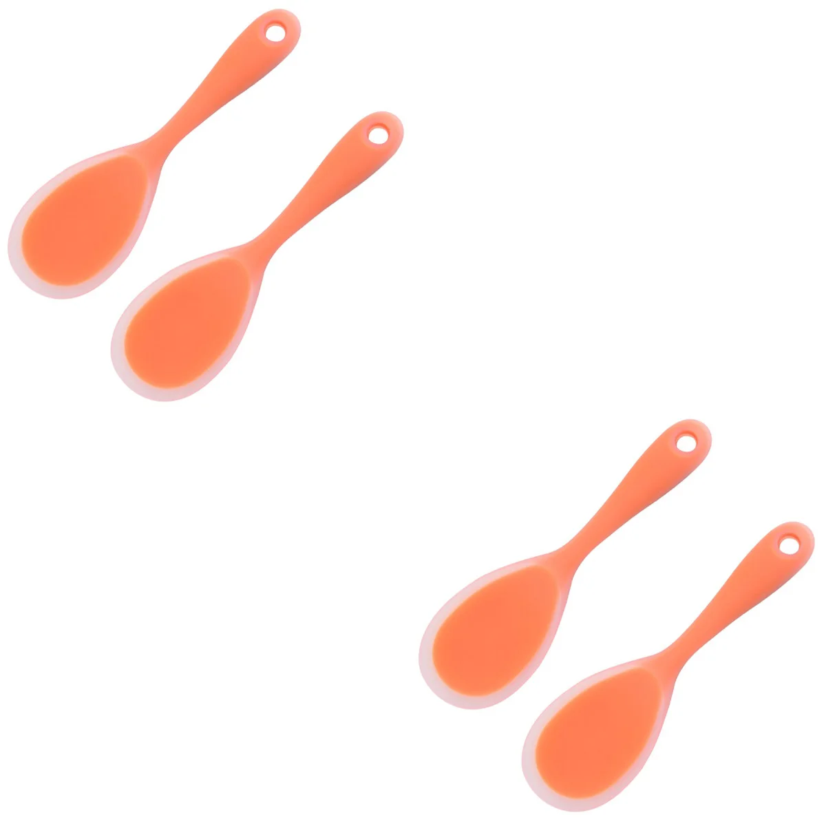 

Rice Spoon Silicone Scoop Non Serving Stick Paddle Spatula Scooperkitchen Standing Ladle Creative Plasticutensil Metal
