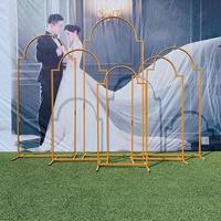romantic outdoor wedding arch iron geometric backdrop picture screen holder stage background party chinese home decor ornaments