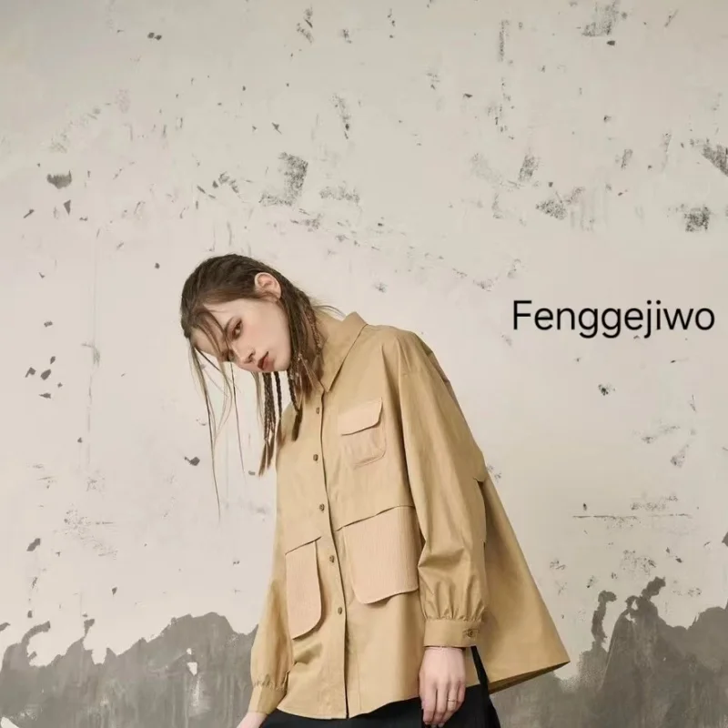 Женская модная рубашка Fenggejiwo тихая версия один размер сидит слегка свободно