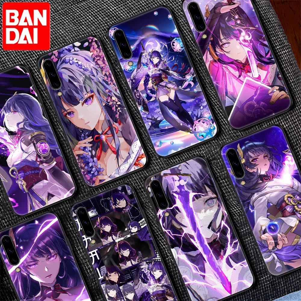 

Genshin Impact Raiden Shogun Phone case For Samsung Galaxy A 3 5 7 8 10 20 21 30 40 50 51 70 71 E S 2016 2018 4G black silicone