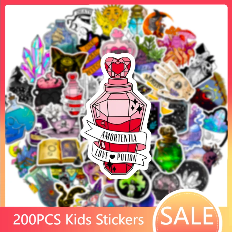 

200pcs Pharmacist Sticker Water Cup Suitcase Notebook Computer Skateboard Waterproof Magic Sticker Laptop Skin Sticker Pack