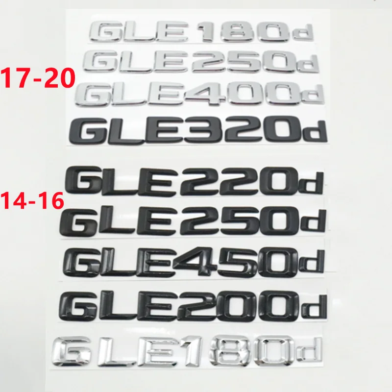 

2014-2020 For Mercedes Benz W166 W167 GLE180d GLE200d GLE350d GLE400d GLE500d GLE450d Car Rear Trunk Logo Sticker Emblem
