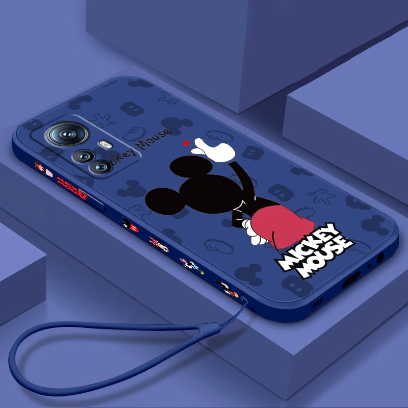 

Love Mickey Minnie Couple Phone Case For Xiaomi Mi 13 12S 12 12X 12T 11i 11T 11 10 10S 10T Pro Lite Ultra 5G Liquid Left Rope