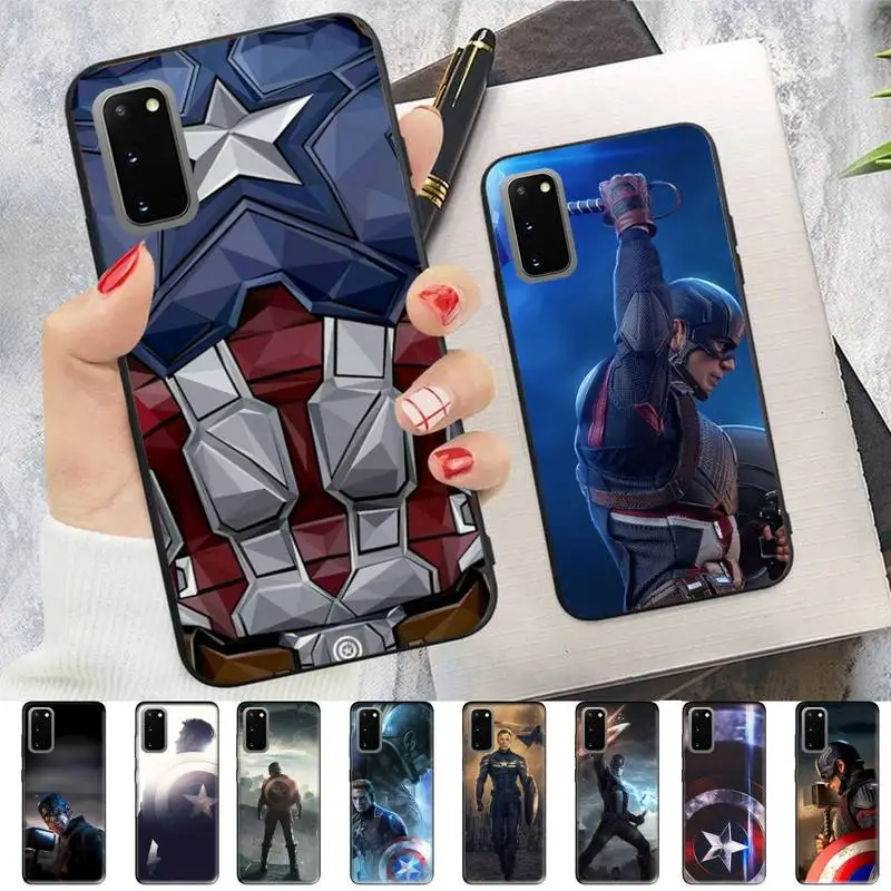 

Miniso c-captains a-americans Phone Case for Samsung S10 21 20 9 8 plus lite S20 UlTRA 7edge