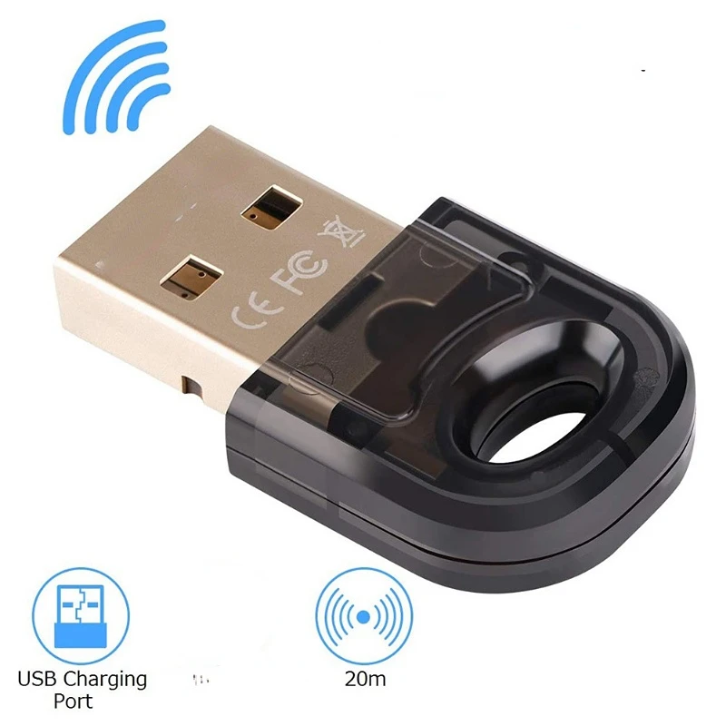 

USB Bluetooth-compatible Adapter Dongle 5.0 for PC Computer Speaker Wireless Mouse Music Audio Receiver Transmitter