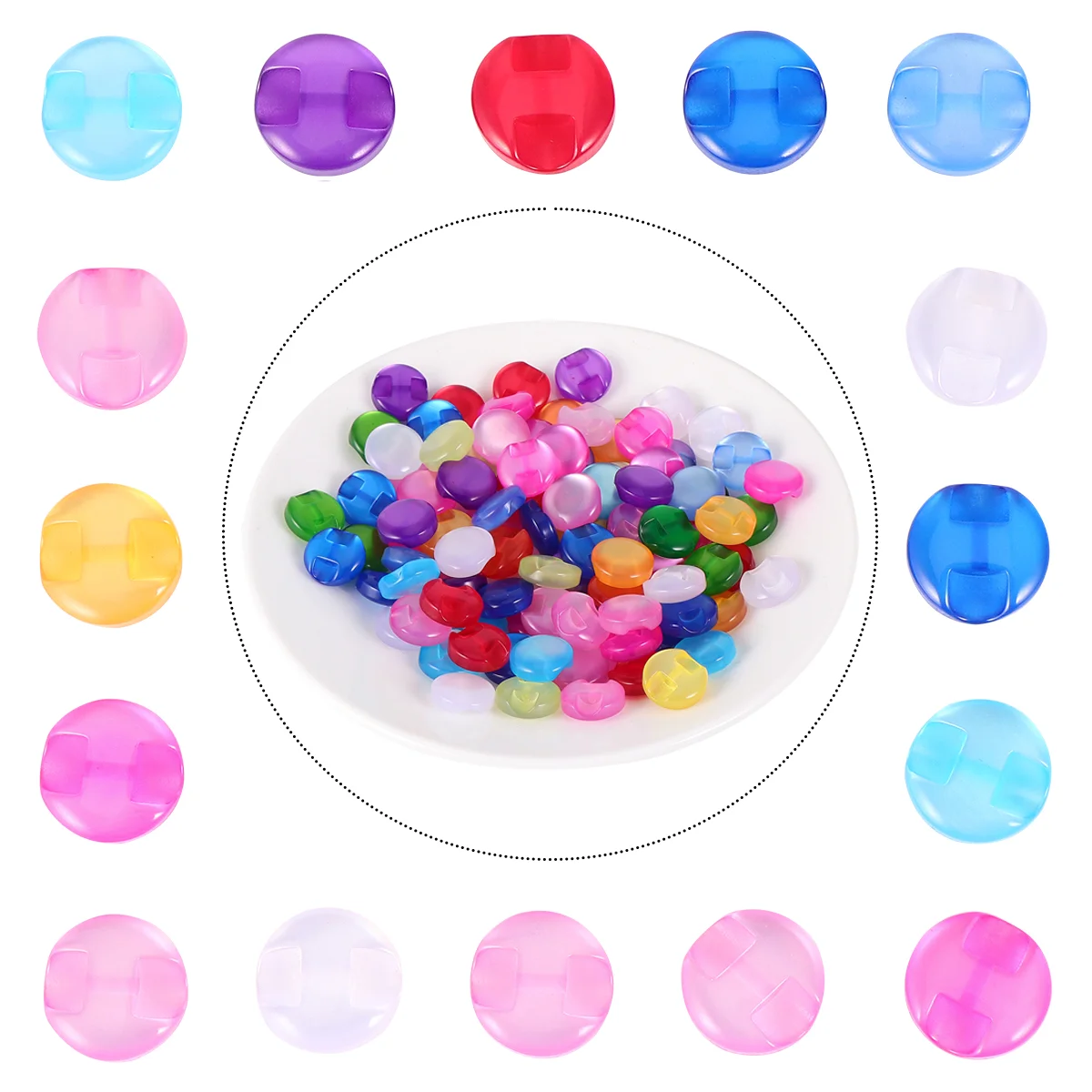

Buttons Button Resin Clothing Kit Cloth Scrapbook Craft Kids Making Vintage Rustic Shirt Painting Decorative Embellishment Coat