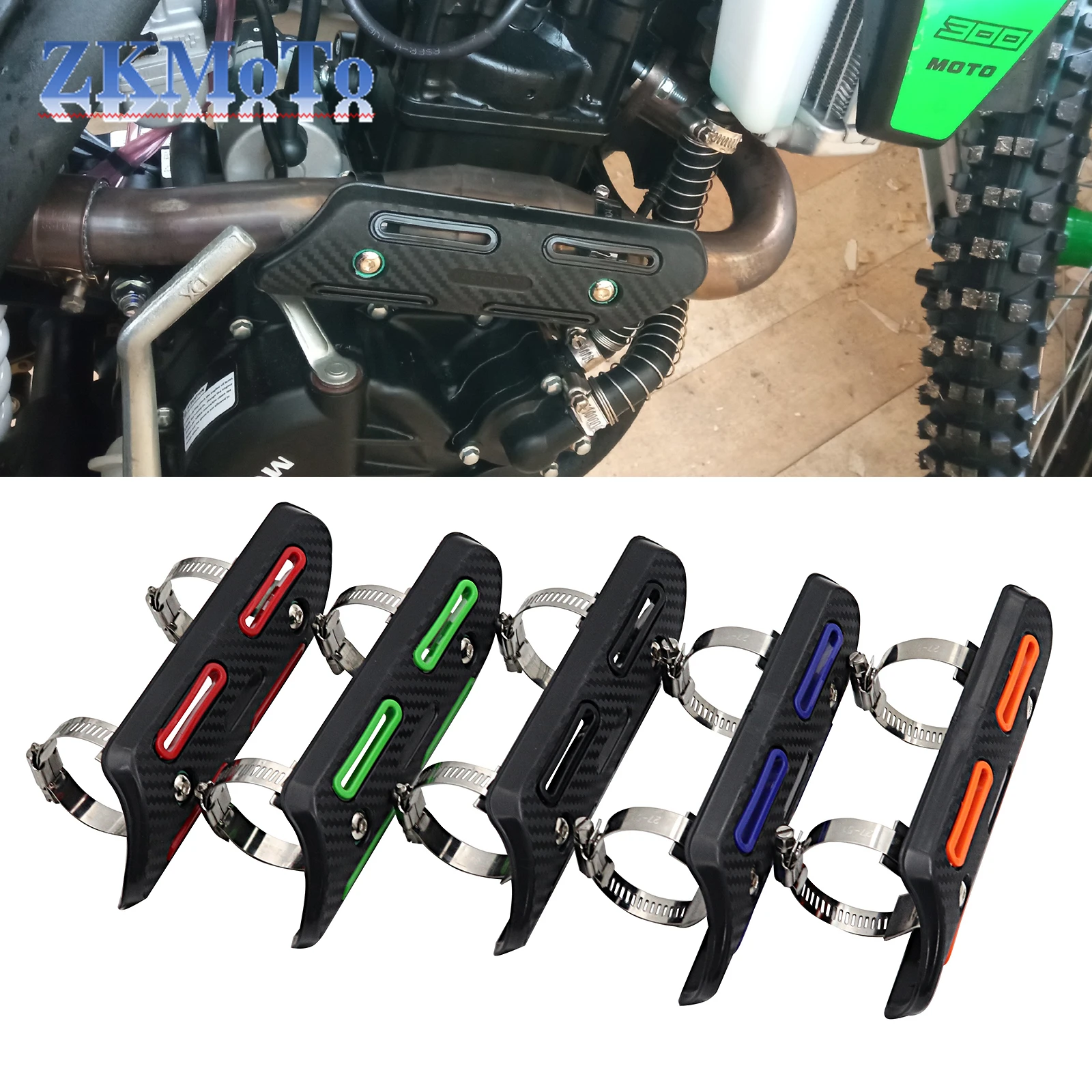 Выхлопной теплозащитный экран 25-51 мм для KTM EXC EXCF SXF SMR 250 350 450 500 Husqvarna FC FE 250 350 HUSABERG FE для Bate RR