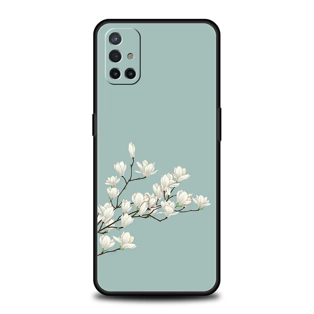Фото Флейта для OnePlus 11 10 9 Pro 9T 12R 10R 9R 9RT 10T 8 7 6T 7T Nord 2T CE 2 Флейта N200 N10 N100, мягкий силиконовый чехол с цветком №3