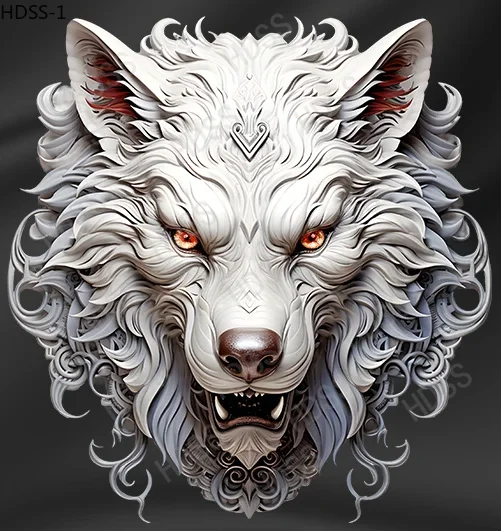 HDSS-персонализированные виниловые наклейки с тотемом волка автомобильные