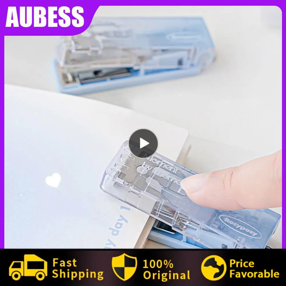 

Pendant Cute And Stylish Design Folding Stapler Easy To Use Binding Machine High-quality Materials Stationery Simple Miniature