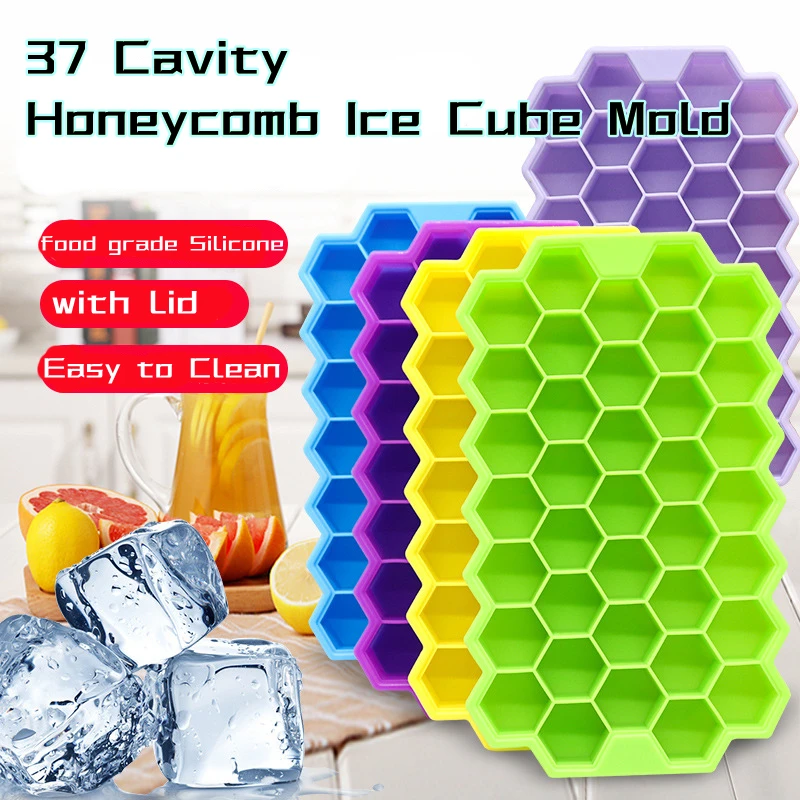 

Силиконовая форма для льда, 37 ячеек, 8 цветов
