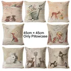 Пасхальная льняная квадратная наволочка для подушки 45*45 см, вязаные крючком ранцы, мягкие теплые наволочки для подушек, наволочки для дома