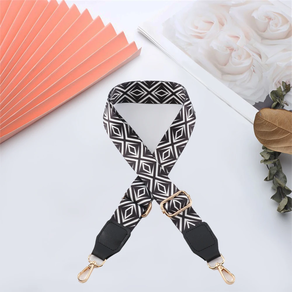 Shoulder Bag Strap New Nylon Widening Thickening Replacement Fashion Ethnic Style Pattern Crossbody Adjustable Handbag Strap