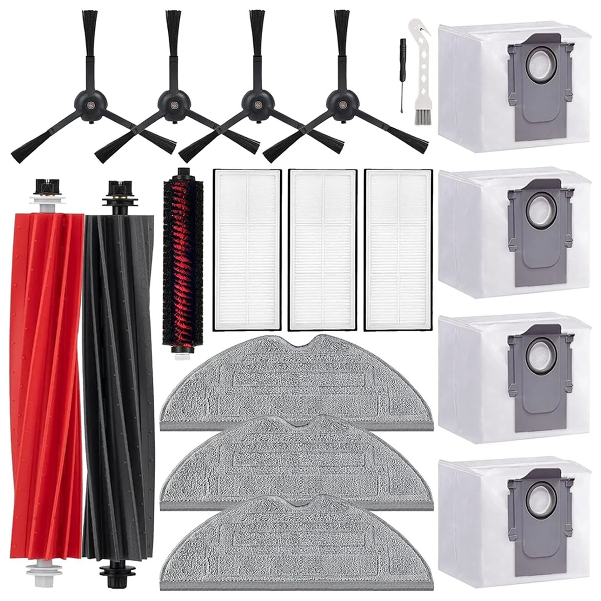 Для Roborock S8 + Pro Ultra робот-пылесос Основная боковая щетка HEPA-фильтры Швабра Тканевые