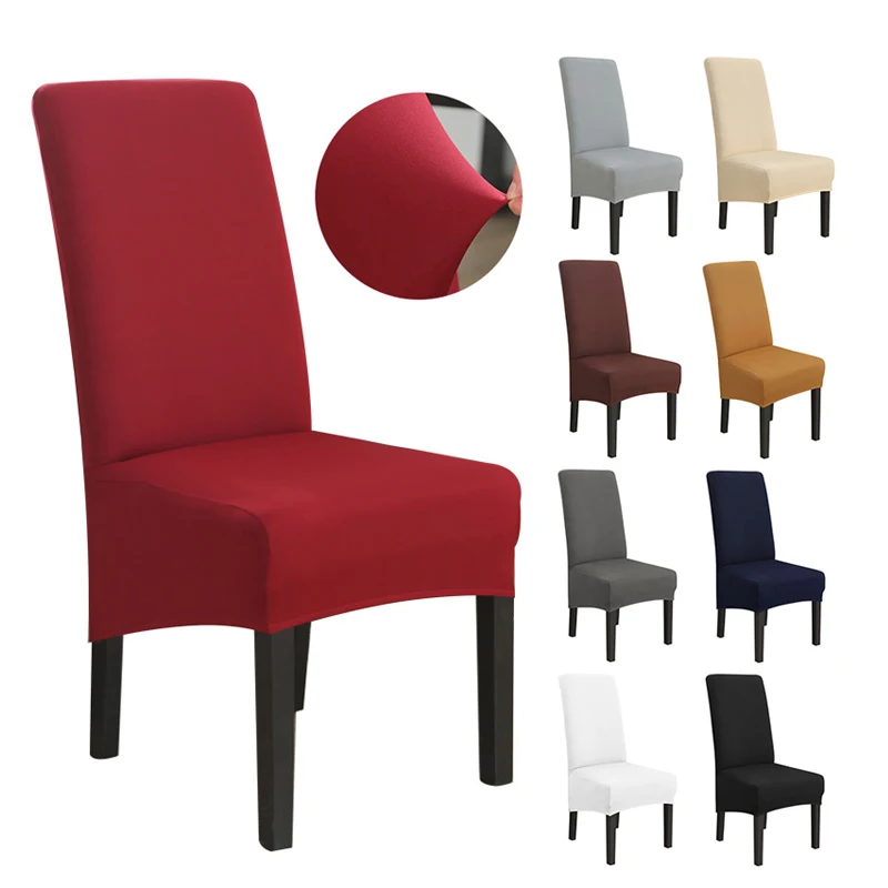 Чехол жаккардовый для обеденного стула очень большой эластичный чехол XL из