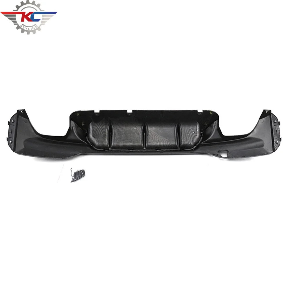 Для BMW 5 серии G30 M Sport 2017-2024 глянцевый черный карбоновый узор задний диффузор губа M5