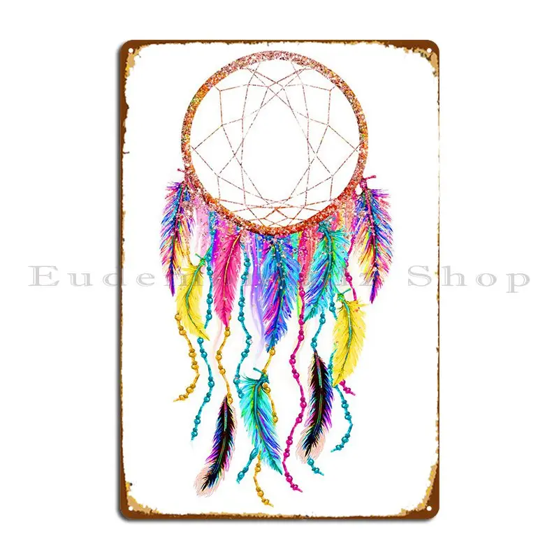 

Красочный Ловец снов, металлический знак, таблички, клубный Железный Настенный декор, создание оловянного знака, плакат