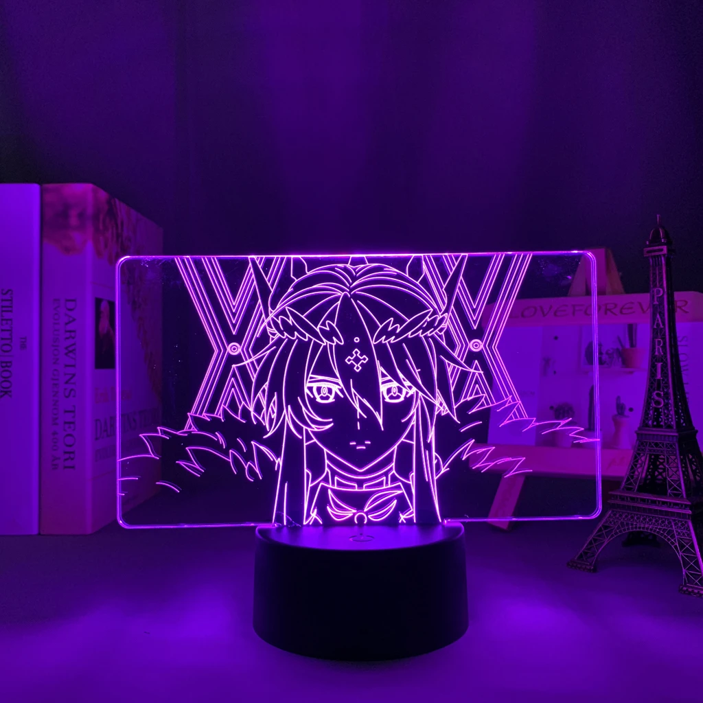

3d лампа в стиле аниме Fate Grand, богиня ронгоминайад для спальни, декоративный светильник для детей, подростков, подарок на день рождения, манга,...