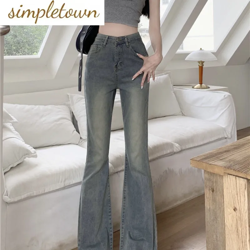 2023 Spring/Summer New Slim Flare Jeans Women's Pants Fashion High Street Style Pants New Trend