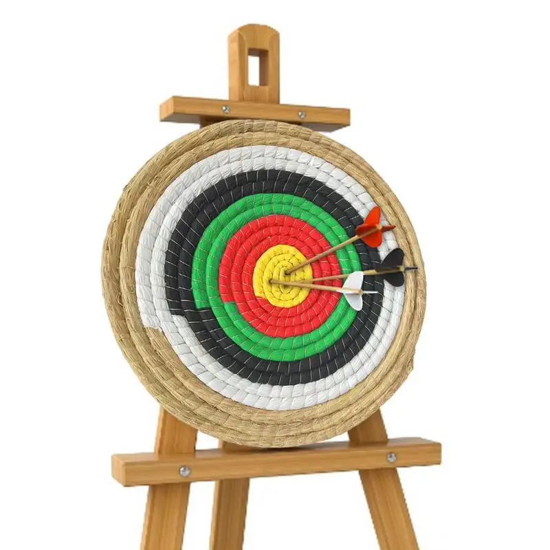 

Traditional Bow Target 50CM/19.7IN Reusable Handmade Target Accessories Practice Target For Backyards Patios Parks