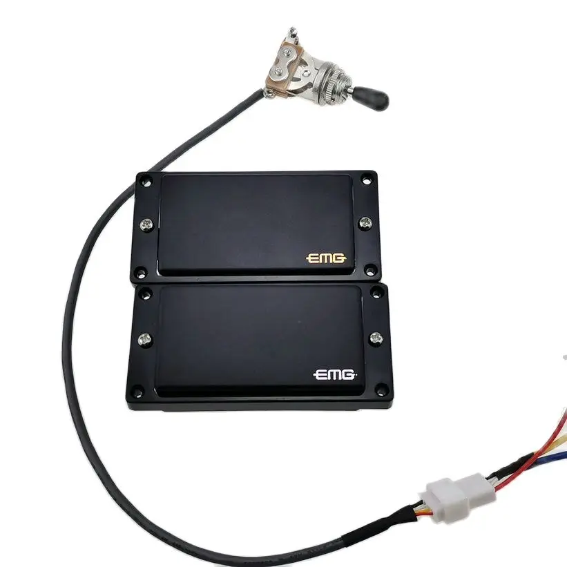 Черный пассивный электрогитарный захват Humbucker с проводом 1C и жгутом проводов -