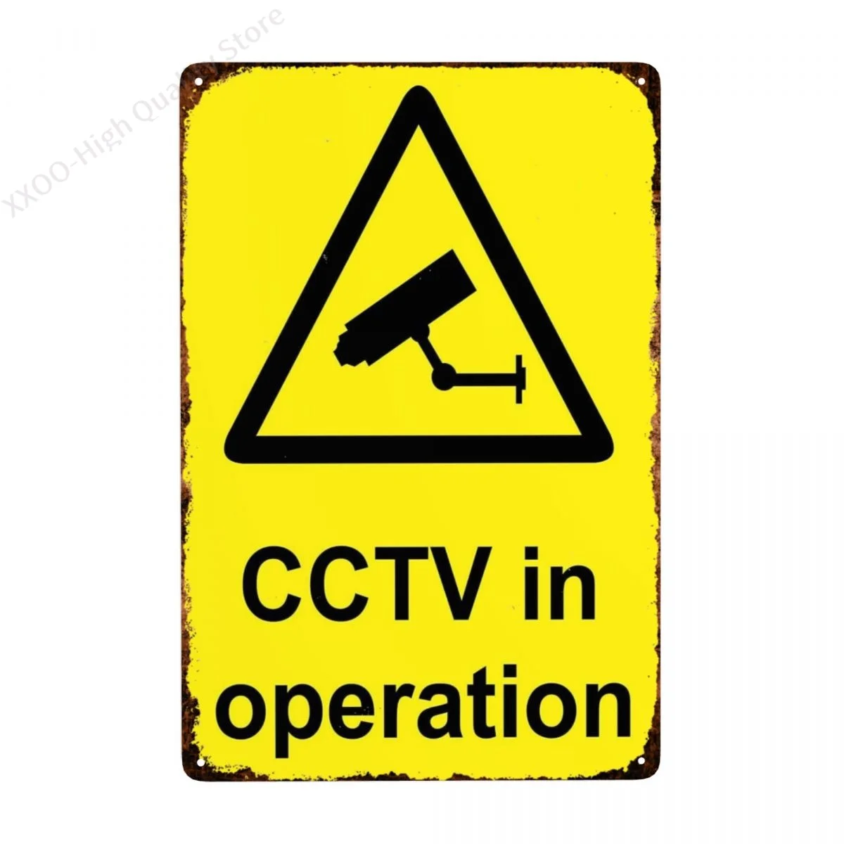 

Metal Sign Classic Chic CCTV Security CCTV in Fixed Window Wall Decoration Retro Family Restaurant Bar Cave Outdoor Retro
