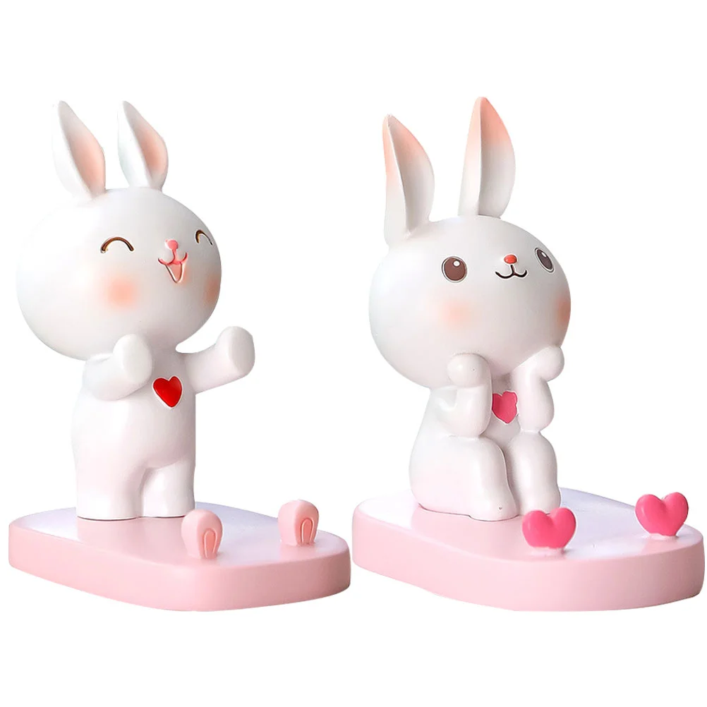 

Holder Stand Desktop Bunny Rabbit Cellphonecell Support Animal Figurines Cute Desk Mobile Mount Tablet Tabletoplovely Figure