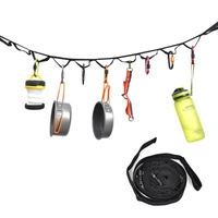4 3m hanging rope camping accessories multi purpose clothesline adjustable anti slip canopy hanging rope tent accessories
