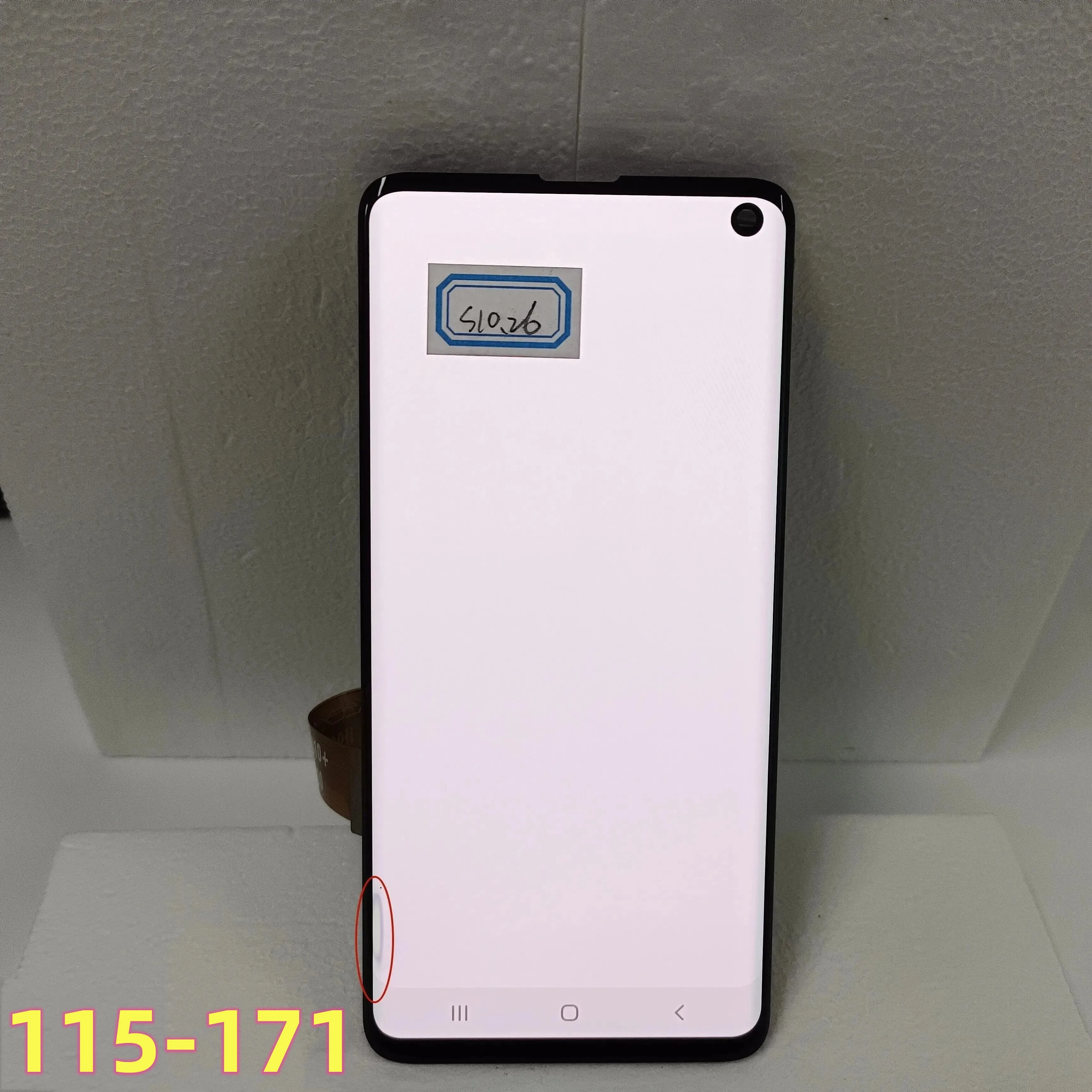 Оригинальный AMOLED S10 G973 экран для SAMSUNG Galaxy S10 G973U G973F Дисплей сенсорный дигитайзер в сборе с заменой рамки