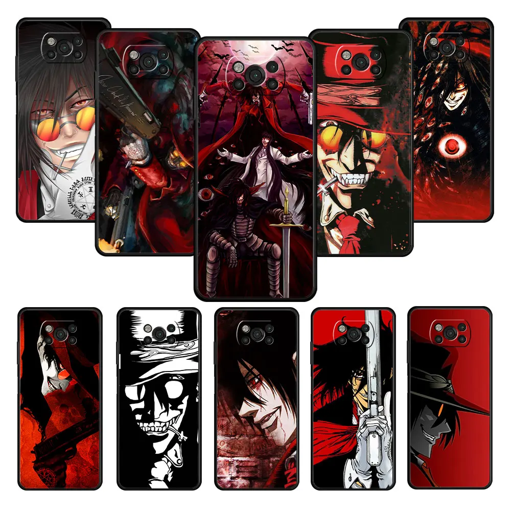 

Full Anime Hellsing Alucard Fan Ultrathin Celular Coque For Xiaomi POCO X3 NFC F4 GT 9T MI 11 lite X4 M3 10T 11T M4 Pro 5G F3