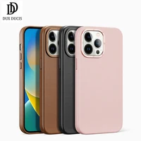 for magsafe for iphone 14 pro max case pu leather magnets pc cover with flock lining for iphone 14 max case %d1%87%d0%b5%d1%85%d0%be%d0%bb dux ducis