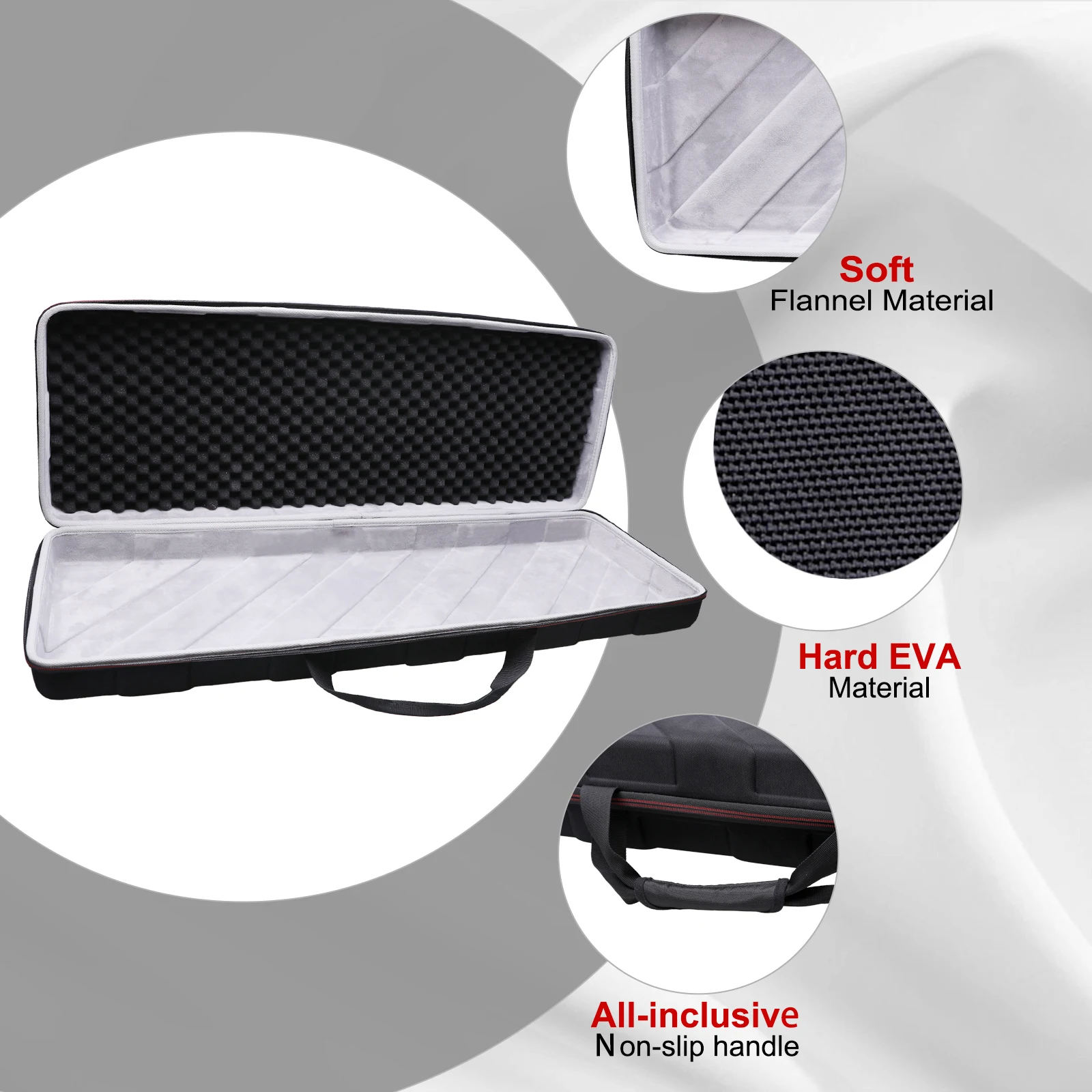 LTGEM EVA Hard Case for Alesis V49 MKII USB MIDI Keyboard Controller - Travel Protective Carrying Case