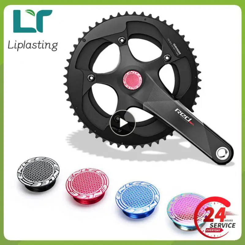 1~5PCS Bike Crank-Arm Cover Bicycle XT Hollw Crankset Screw Cap Aluminum Alloy Hollow One-piece Crankset Crank Dust Cover 25.9mm