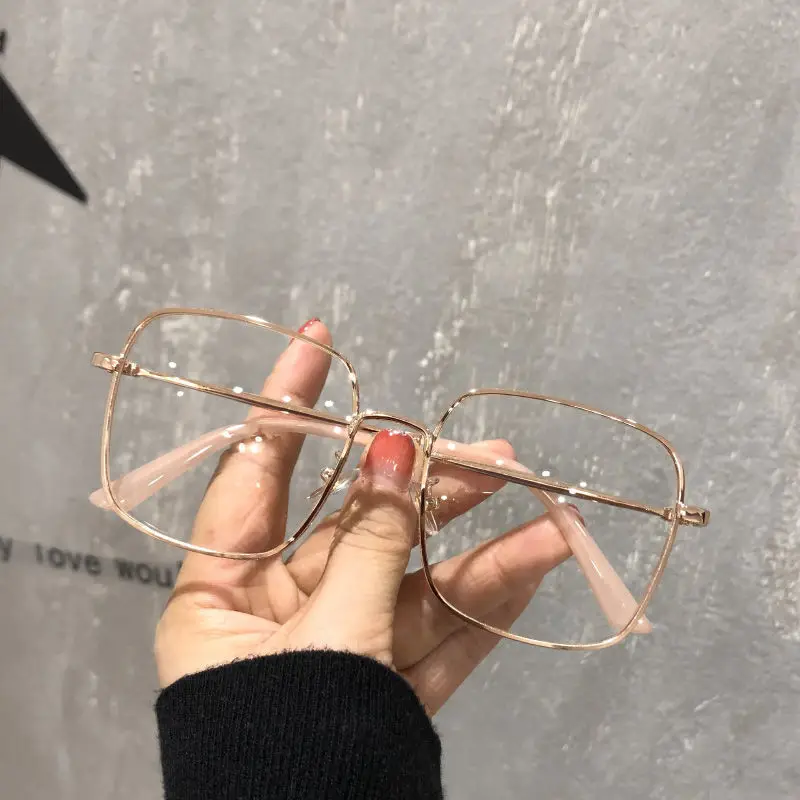 

Big Frame Square Anti-blue Light Glasses Frame Oversized Optical Glasses Computer Eyewear Frame For Women&Men Square Eyeglasses
