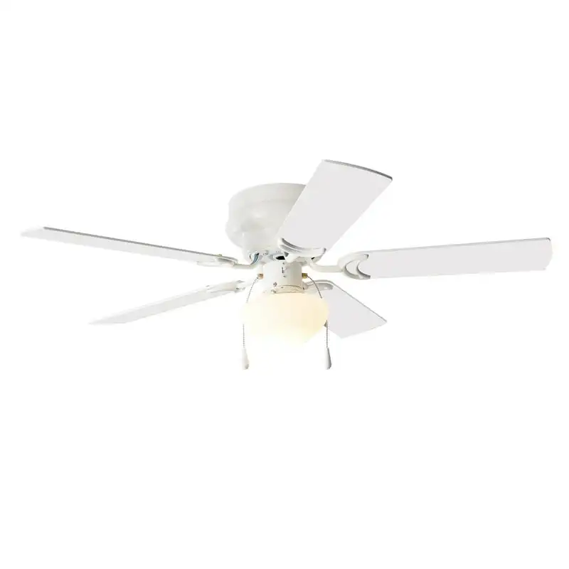 

Stylish 5 Blades White Hugger Indoor Ceiling Fan with Light Kit and Reverse Airflow, Up to 90 Characters. Closet organizer Make