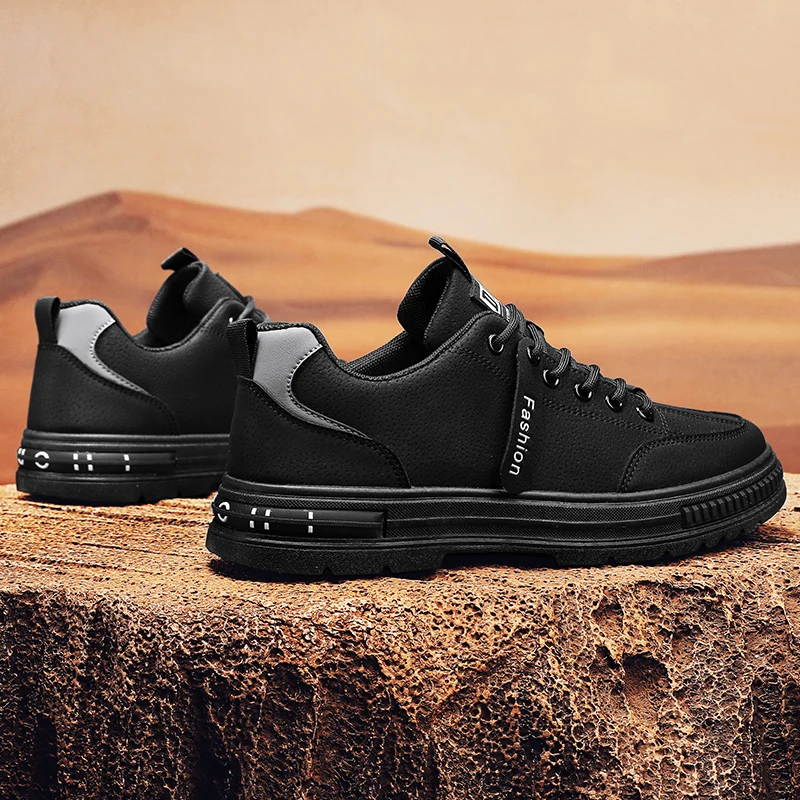 Мужская рабочая защитная обувь повседневная в британском стиле ретро