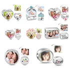 100% Подвеска для оригинального браслета сковороды, браслет сделай сам с фото на заказ, подвеска в форме сердца, бусины для изготовления ювелирных изделий