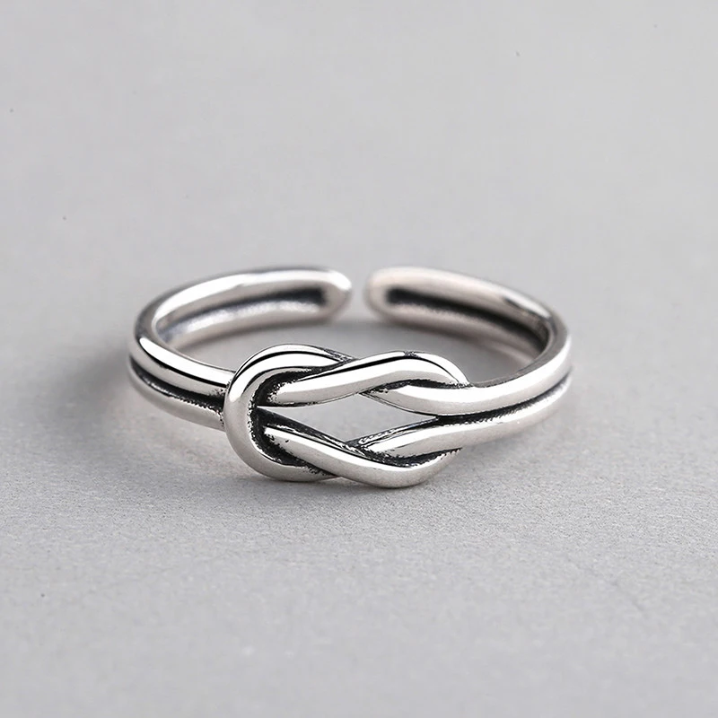 

Ювелирные изделия из серебра S925 пробы, черное готическое простое геометрическое кольцо, модные простые женские ювелирные изделия, высокока...