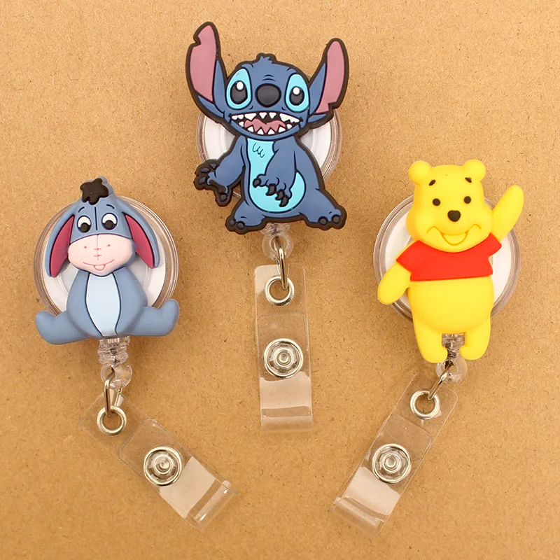 Disney Cartoons Winnie The Pooh Eeyore Style Scalable Badge Reel Holder Nurse Doctor Student Name Tag And Id Holde Accessories