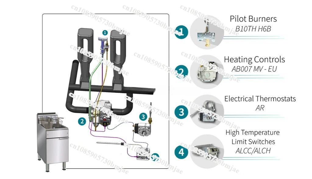 Газовый клапан для фритюрницы Robertshaw 007