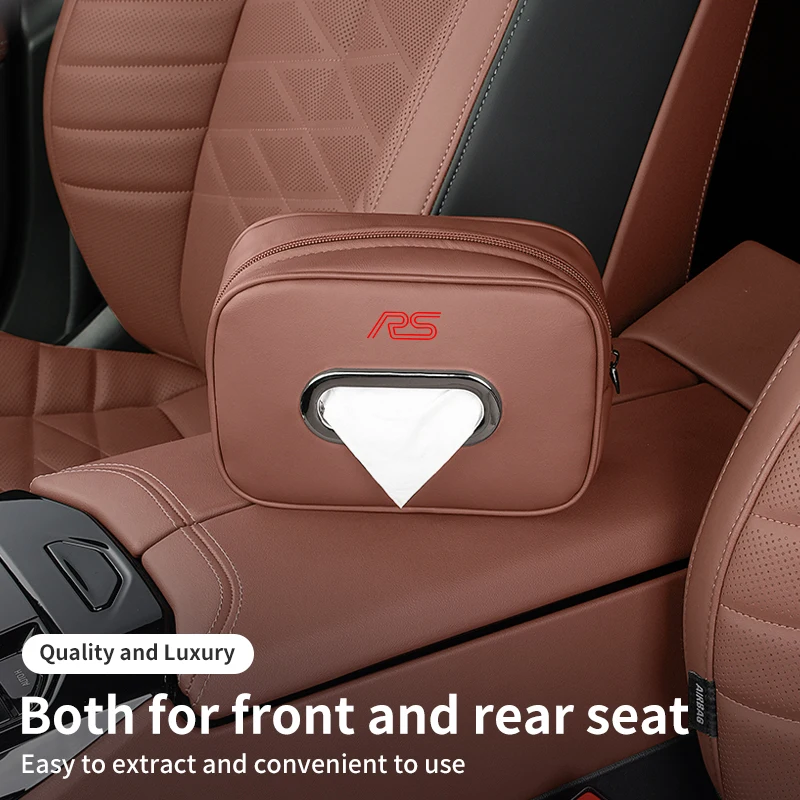 Автомобильная коробка для салфеток кожаная сумка хранения на спинке сиденья