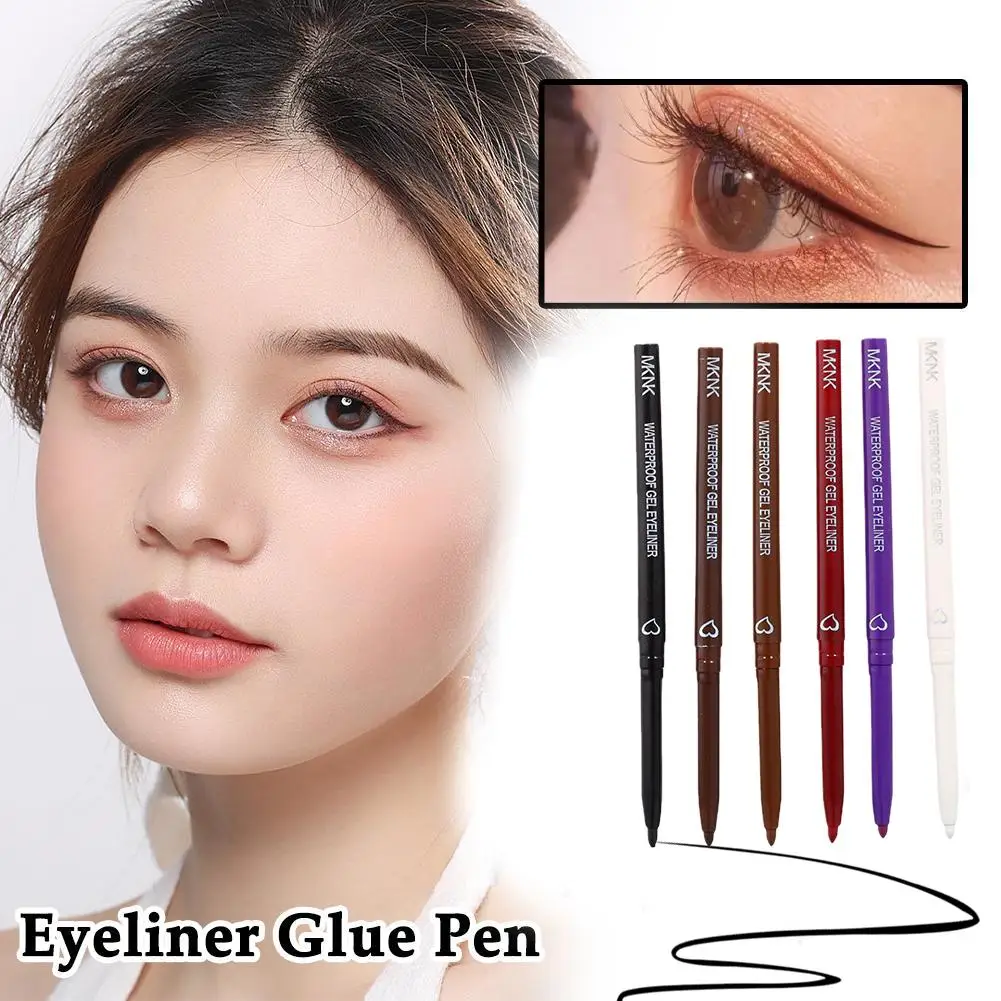 

6 color smooth eyeliner gel pen Lying silkworm inner eyeliner pen Quick Drying easy to color beginner Aid Makeup Tool