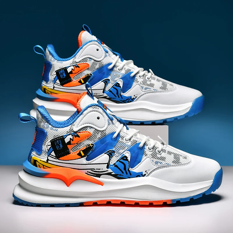 39-44# Youth Casual Sport Footwear Boy Girl School Sports Training Basketball Shoes Running Shoes Student Outdoor Shoes