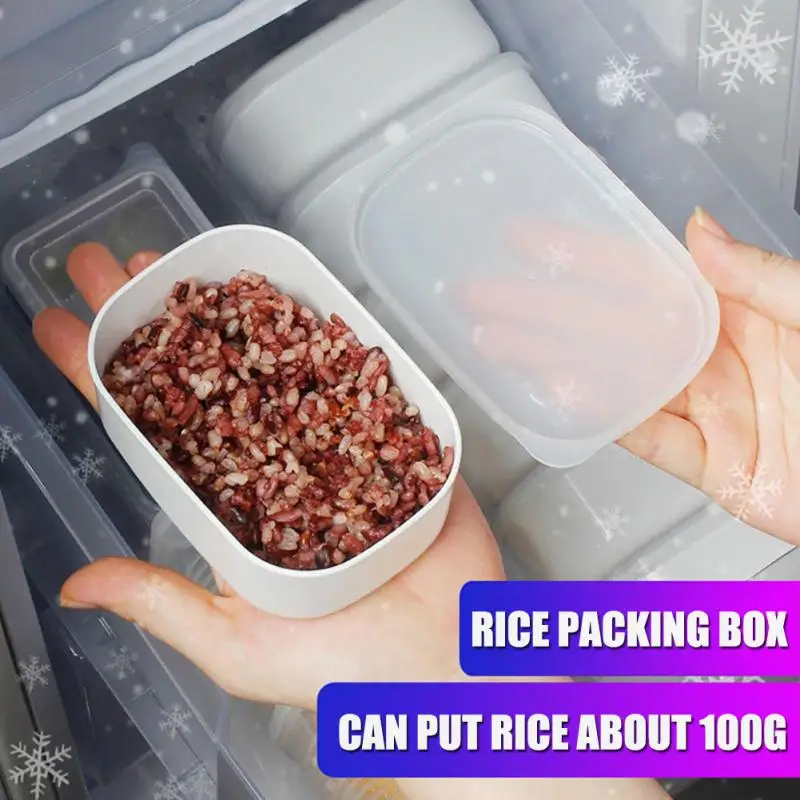

Mixed grain rice sub packaged frozen box Brown rice fat reducing meal Quantitative small lunch box Food grade refrigerator