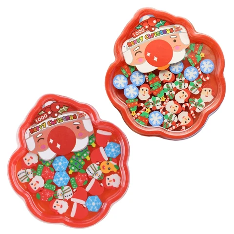 Рождественские ластики, 36 шт./упак., мини-ластики, декомпрессионный ластик, многократное использование U4LD