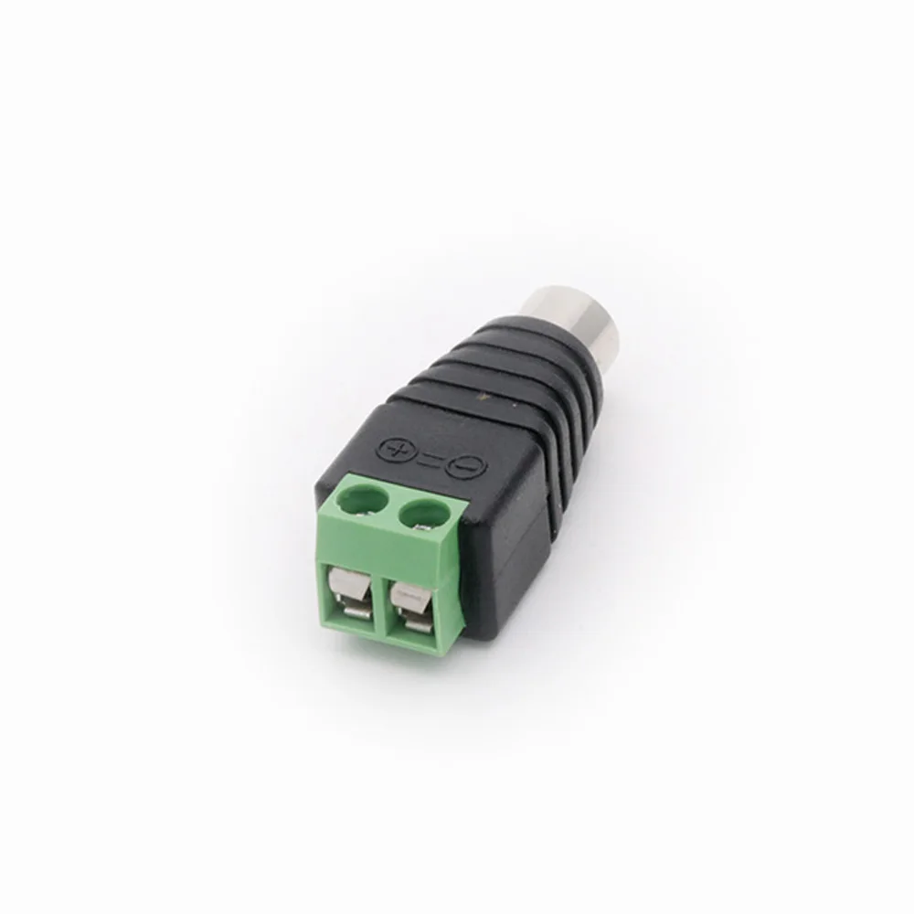 10 шт./лот RCA мужской/женский 2 полюса AV балун терминал для CAT5 CCTV Phono Видео Аудио