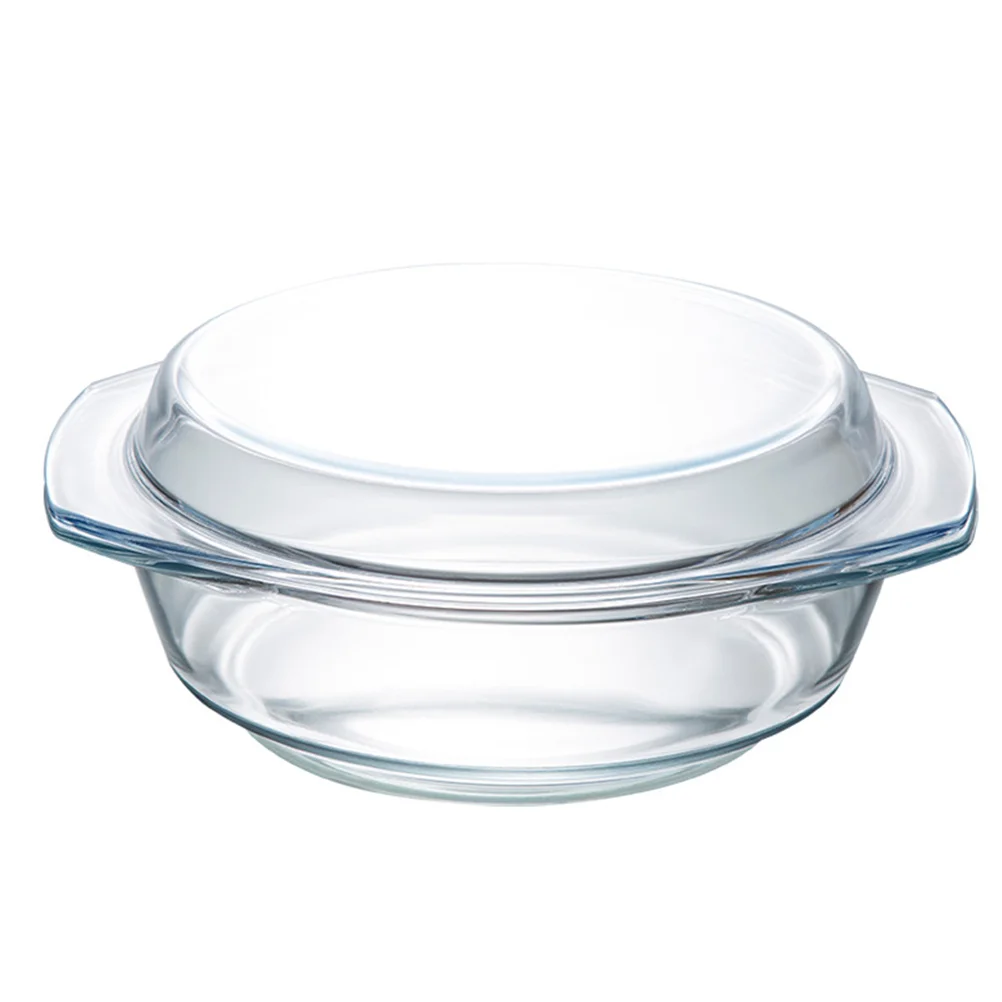 

1pc Microwave Oven Bowl Heat-resistant Glass Bowl Microwave Heating Glassware Dish