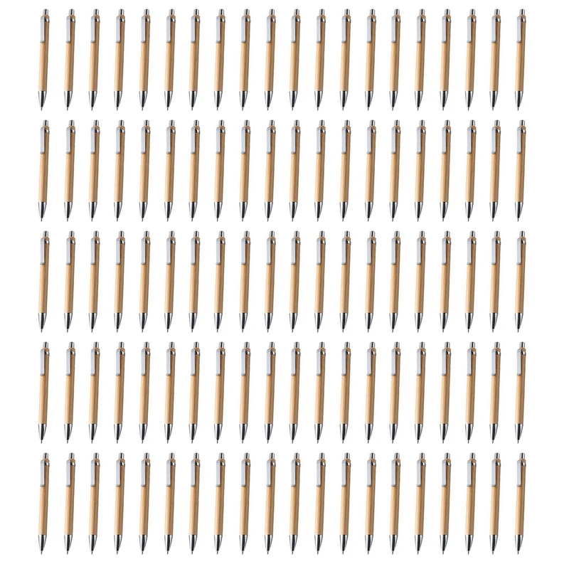 100 Pcs/Lot Bamboo Ballpoint Pen Stylus Contact Pen Office & School Supplies Pens & Writing Supplies Gifts
