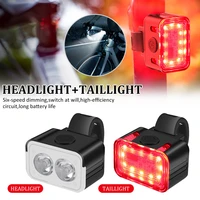 new 300lm usb charge headlight led bike light bicycle front rear light cycling taillight bicycle lantern lamp bike accessories